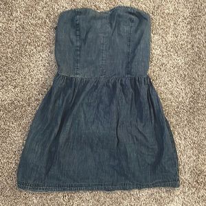 Jean strapless dress